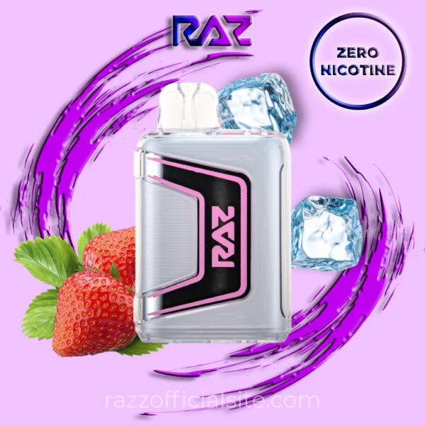 Raz Strawberry Ice Zero Nicotine – 9000 Puffs